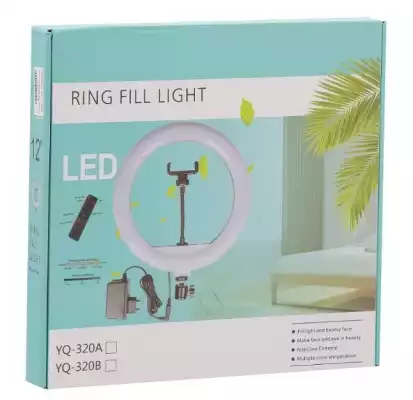 12 дюймовая кольцевая лампа для селфи YQ-320B